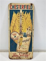 SST Chesterfield Cigarettes Embossed Thermometer