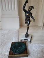Bronze Hermes & Pegasos Dekadrachmon. Living room.