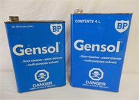GROUPING OF 2 BP GENSOL MULTI-PURPOSE CANS