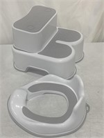 CHILDRENS STEP STOOL AND POTTY TRAINING SEAT