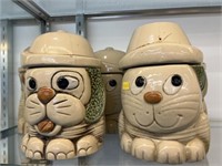 (5) Imported Pottery Cookie Jars