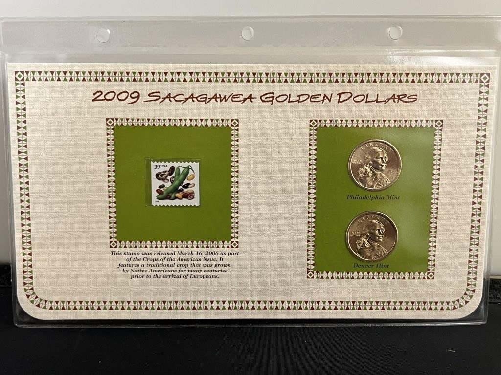 2009 Sacajawea Dollar & Stamp Collection