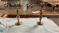 Weighted Sterling Candle Sticks