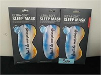 Three new ultrasoft sleep masks