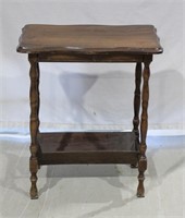Antique Newspaper Side Table