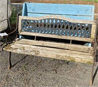 (2) Garden Benches - One Needs New Wood