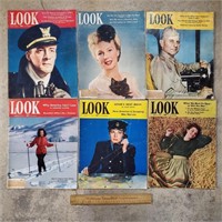 6ct 1942 Look Magazines