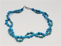 Turquoise Agate Beaded Necklace