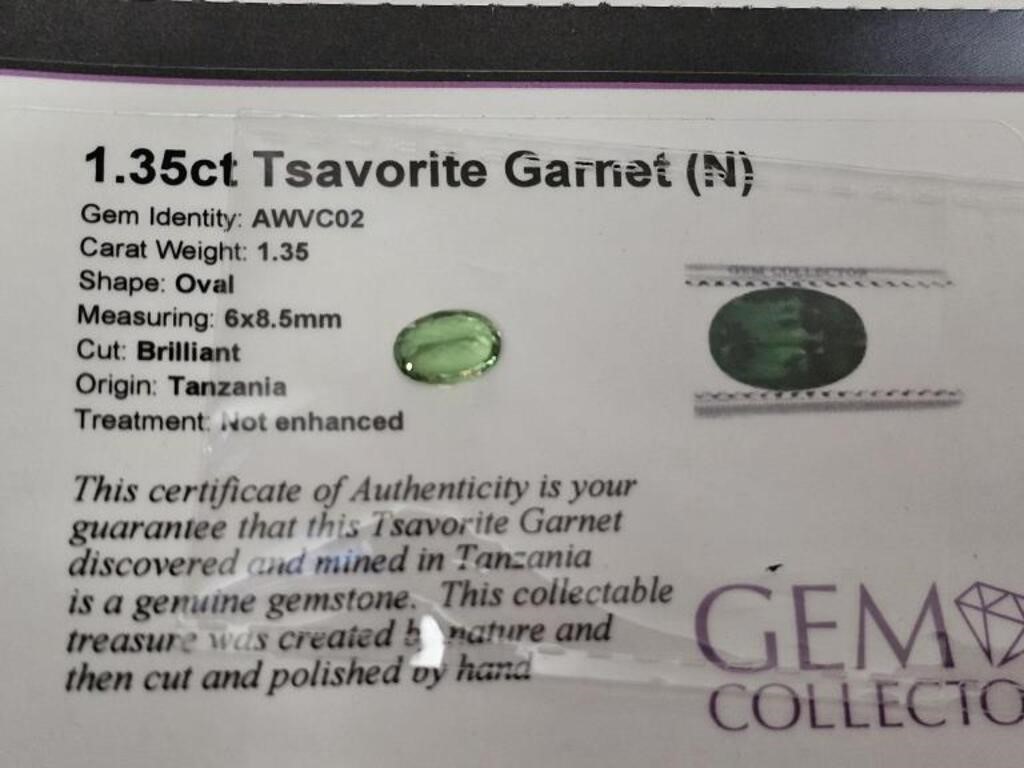 1.35ct Tsavorite Garnet