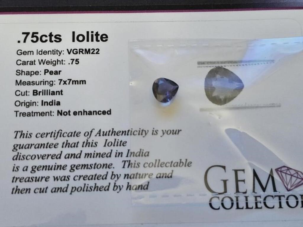 .75cts Lolite