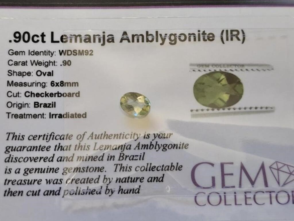 .90ct Lemanja Amblygonite