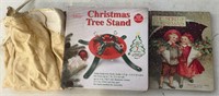 CHRISTMAS TREE SKIRT & STAND & BOOK