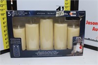 New 5 LED wax candles
