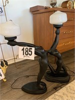 Pair Deco Lamps (2ft Tall) (Den)