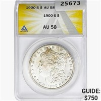 1900-O Morgan Silver Dollar ANACS AU58