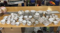 Large Lot Of Bridal Rose China