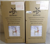 2x Hoyechi Christmas Reindeer