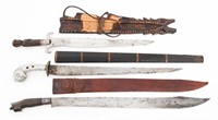 SOUTHEAST ASIAN SWORDS WITH SCABBARDS