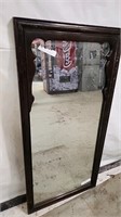 Heavy wood mirror 4 ft x 2 ft