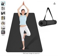 CAMBIVO Extra Wide Yoga Mat, ( 6' x 4' x 7mm )