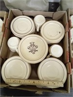 Pfaltzgraff Cups 3, Saucers 19, Salad Plates 7