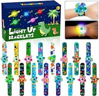 NEW LED Light Up Fidget Slap Bracelet-Pack of 16