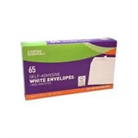 Peel & Stick White Envelopes-65Ct/Pack, 7 Packs