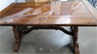 Wood Retangular Dining Table, Expandable