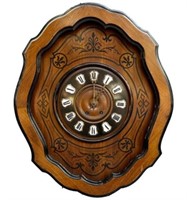 Antique French Style Ebonized Wood Picture Clock.