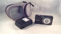 sony camera with battery and case
