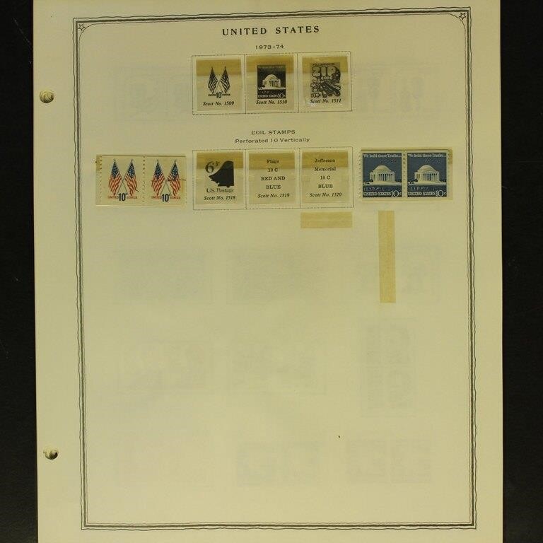 US Stamps Coils Strips and Booklet Panes Mint NH o