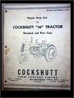 1948 REPAIR PARTS LIST - COCKSHUTT 30 TRACTOR