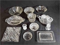 Misc Cut Glass dishes