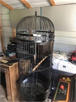 Large Iron Bird Cage (6' Tall x 2' Diameter)