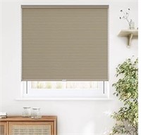 $41 Lazblinds cordless taupe  cellular shade 34x48