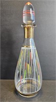 Vtg MCM Czech Decanter with Stopper