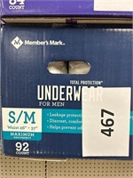 MM S/M mens underwear 92ct