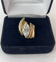 18K GOLD PLATED COCKTAIL RING