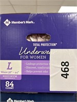 MM womens underwear L 84 ct