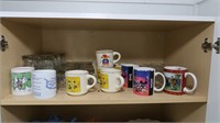 Contents of Shelf - Mugs & Glassware