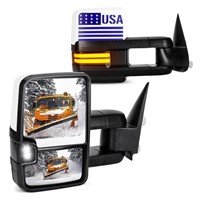 Towing Mirrors Flag Fit For 1999-2002 Chevrolet