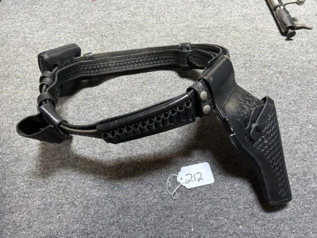 Officer's Leather Gun Belt