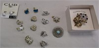 Vintage Clip- on Earrings & Pins