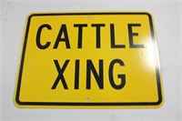 CATTLE XING SIGN- 18X12 INCHES