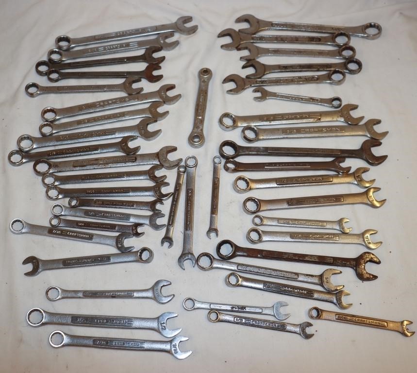44 Craftsman Combination SAE Wrenches 1/4"-5/8"