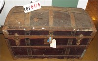 dome top trunk & contents - as found