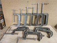 Group of c clamps