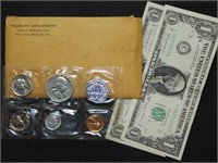 1959 US Mint Silver Proof Set in Envelope, 2 Dolla