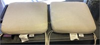 2pk Hampton Bay Outdoor Seat Cushions 19”x19”