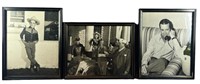 (3) 8 x 10 Framed Black & White Western Photos